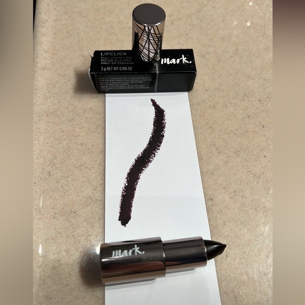 2 Avon MARK Lipclick Full Color Lipstick New Unopened Box Mischief Gamine